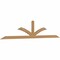 Ekena Millwork Richland Timber Gable Bracket, Western Red Cedar, 108"W x 22"H x 1 1/2"D x 3 1/2"F, 5/12 Pitch GBW108X22X0204RIC00SWR - alternate 2